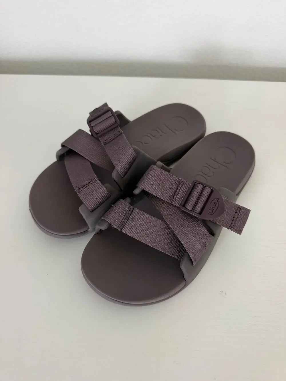 Chacco Womens Chillos Purple Slide Sandals Adjustable Straps Arch support Size 7